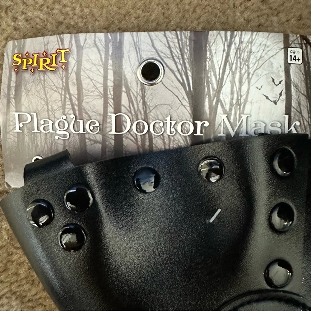 NEW PLAGUE DR BLACK BIRD HALLOWEEN MASK straps ONE SIZE FITS MOST SCARY!
